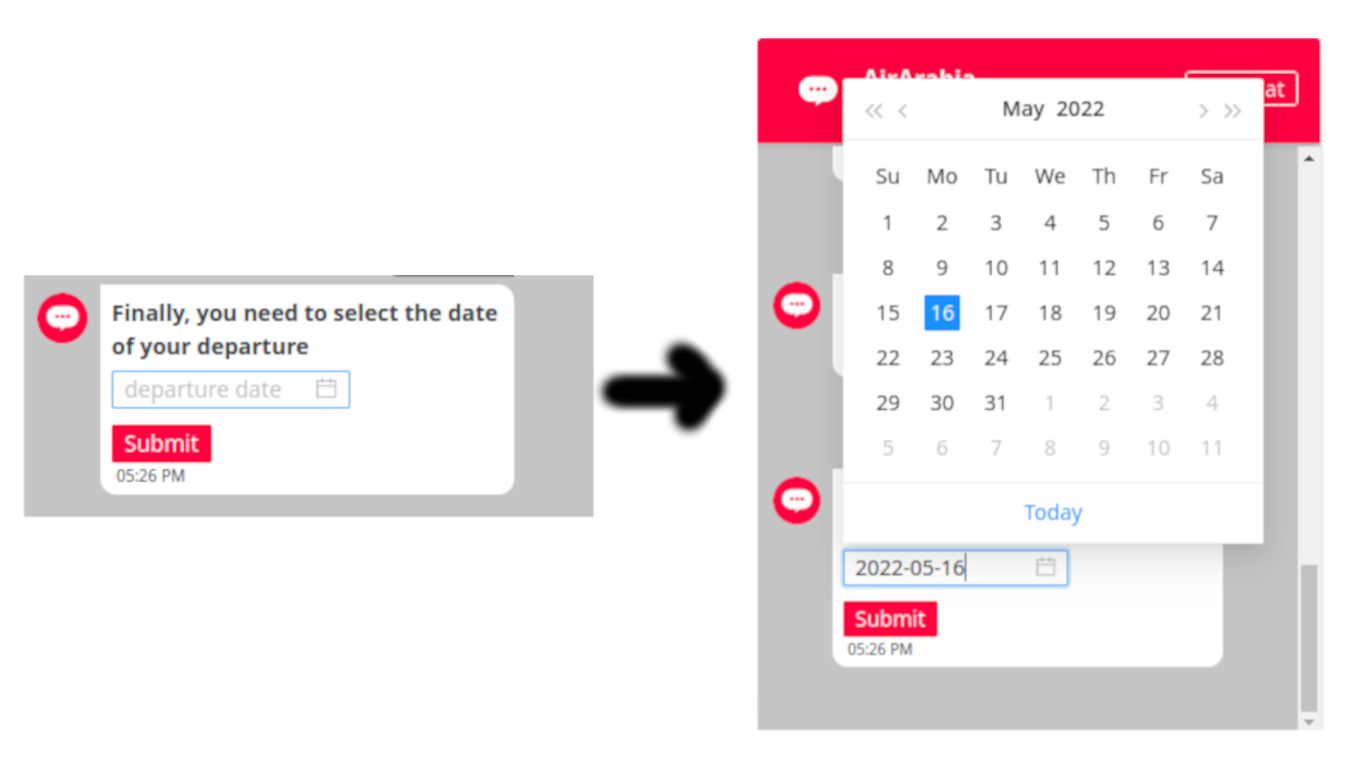 video message Output